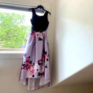 Homecoming or wedding guest dress! Two piece dress.